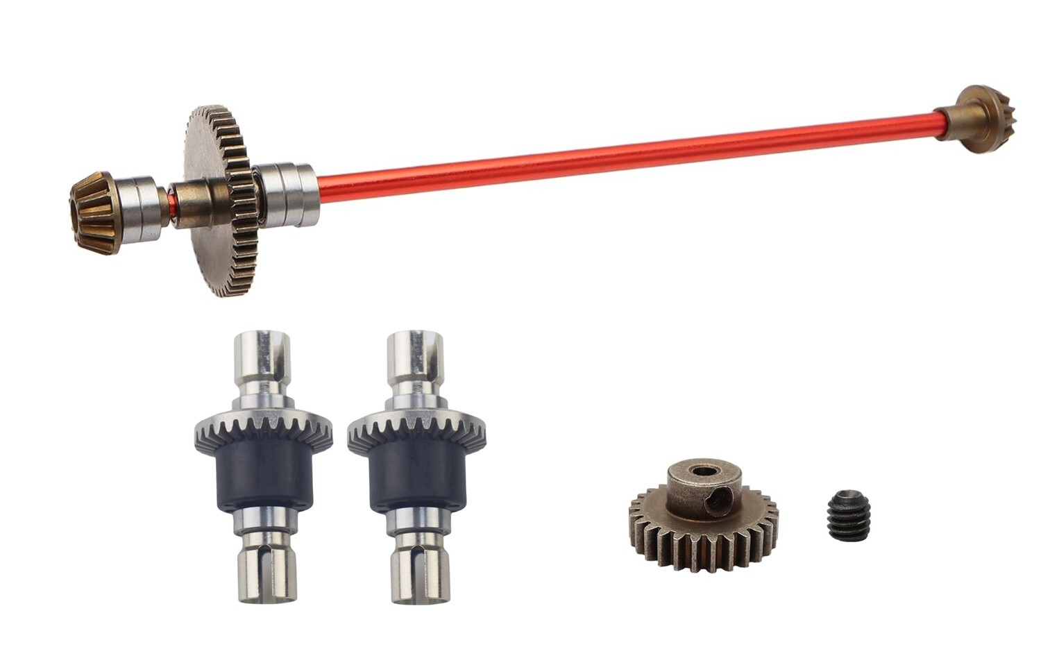 RC Car Upgrade Metal Differential Gear And Drive Shaft Set For WLToys144001 1:14