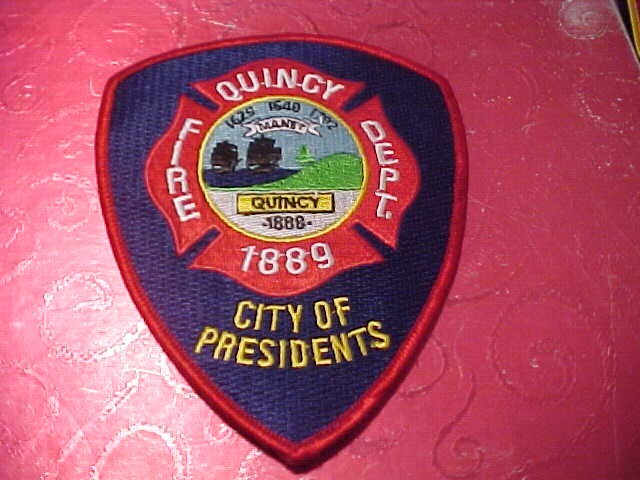 QUINCY MASSACHUSETTS FIRE PATCH SHOULDER SIZE UNUSED **********************