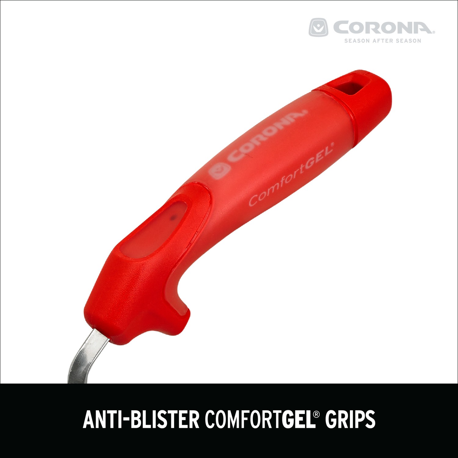 Corona CT 3314 Stainless Steel Red Ergonomic Grip Trowel 7 L in. Handle