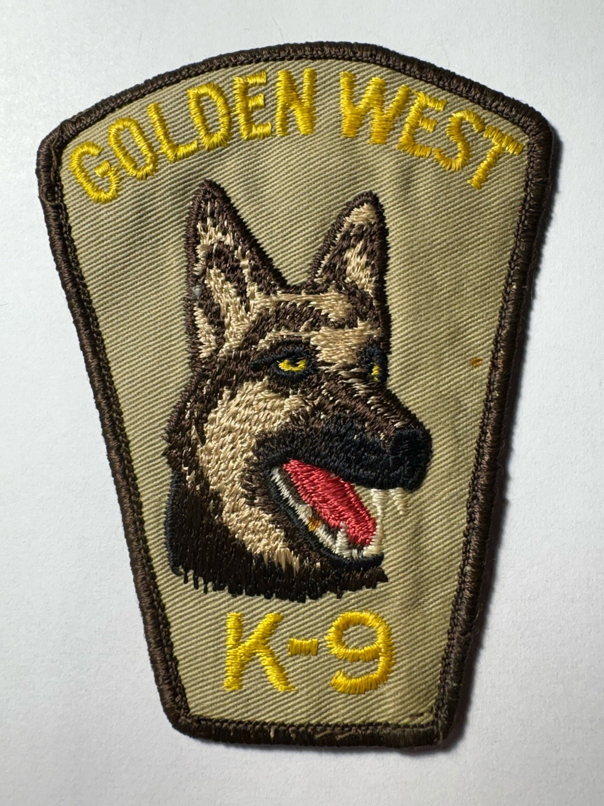Golden West College K9 Police Patch ~ Vintage