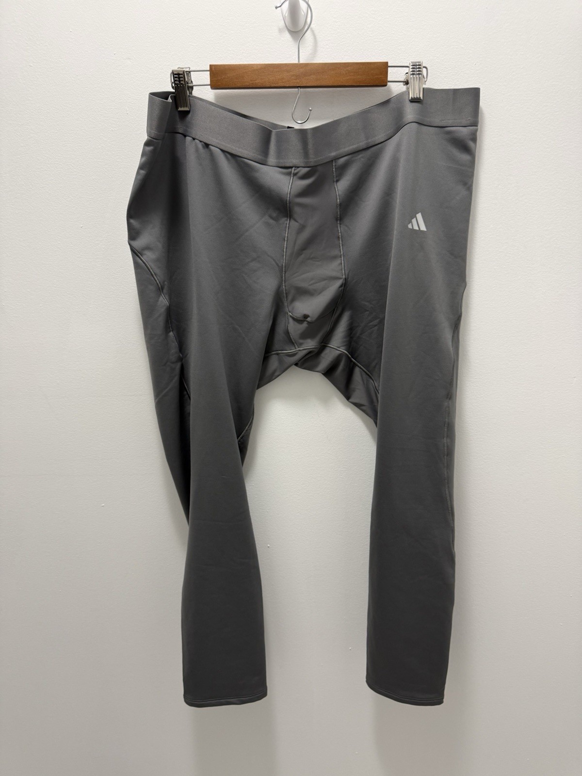 Adidas Techfit Compression Tights Men's 3XL Gray Athletic Training Pants NWT