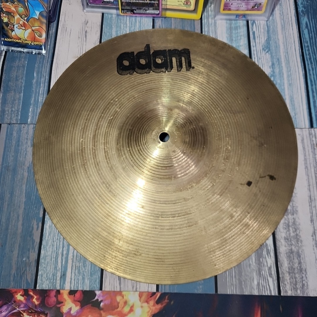 ADAM 14" (35cm) Cymbal – Vintage Brass Drum Cymbal for Drum Kit