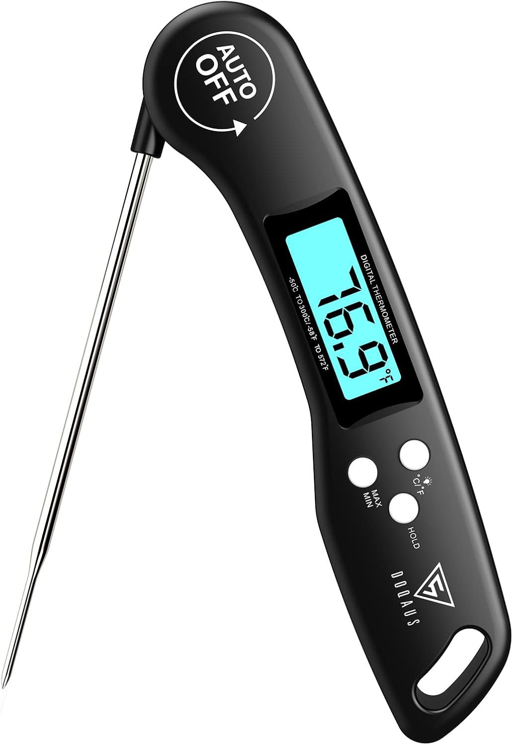 Digital Meat Thermometer, Instant Read Food Thermometer for Cooking | Backlit &