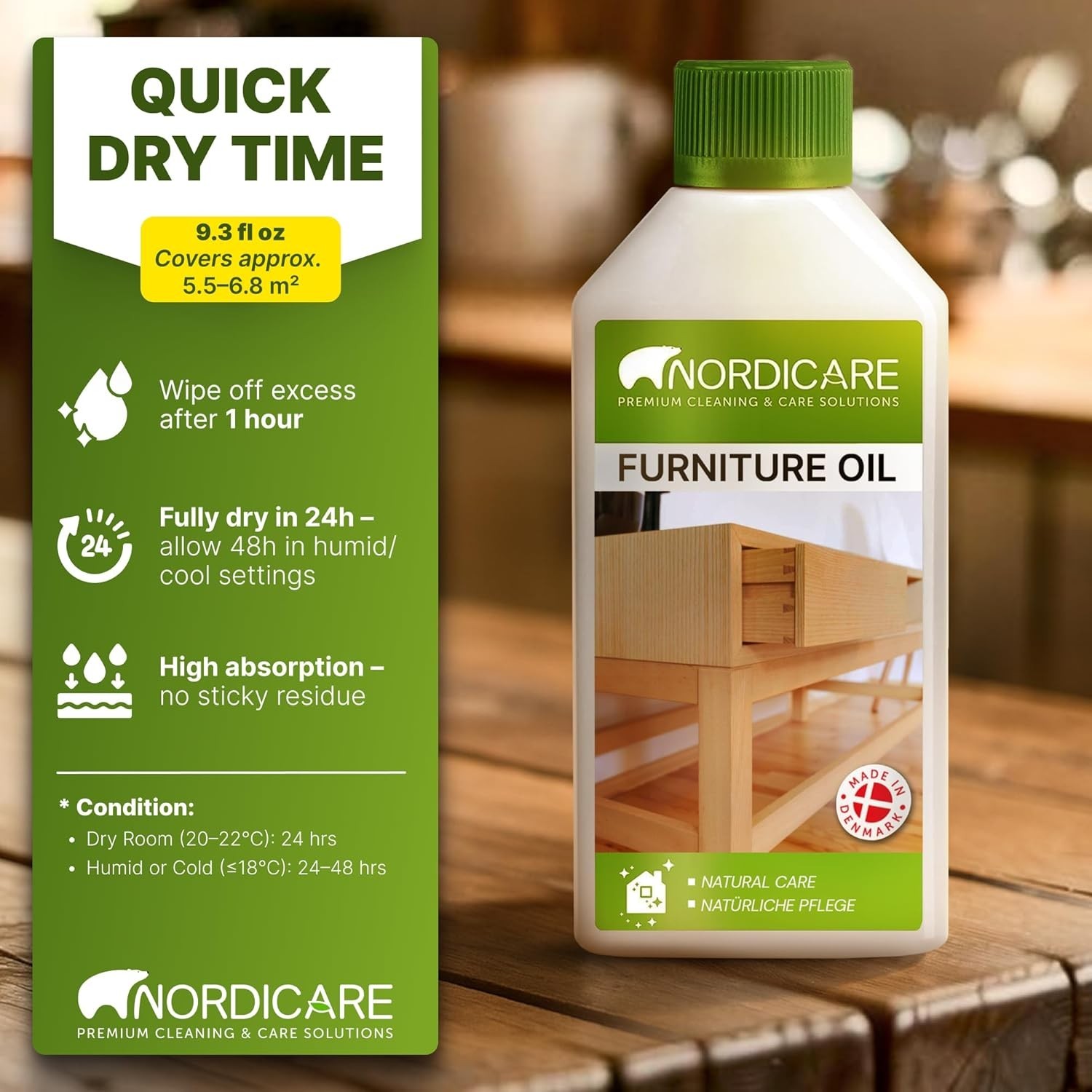 Wood Oil Colorless - Walnut Oil, Teak Oil, Wood Oil Furniture for Oak, Beech...