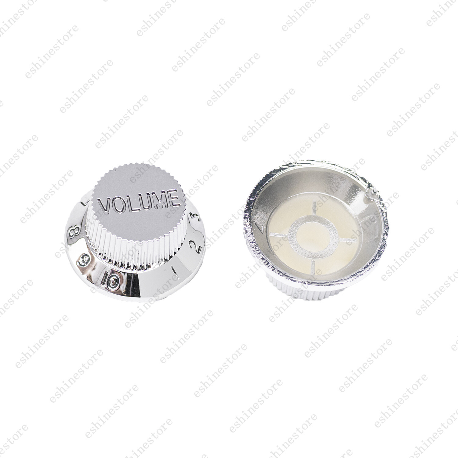 Chrome Silver ST Style Electric Guitar Knobs Volume Tone Knobs for Stratocaster