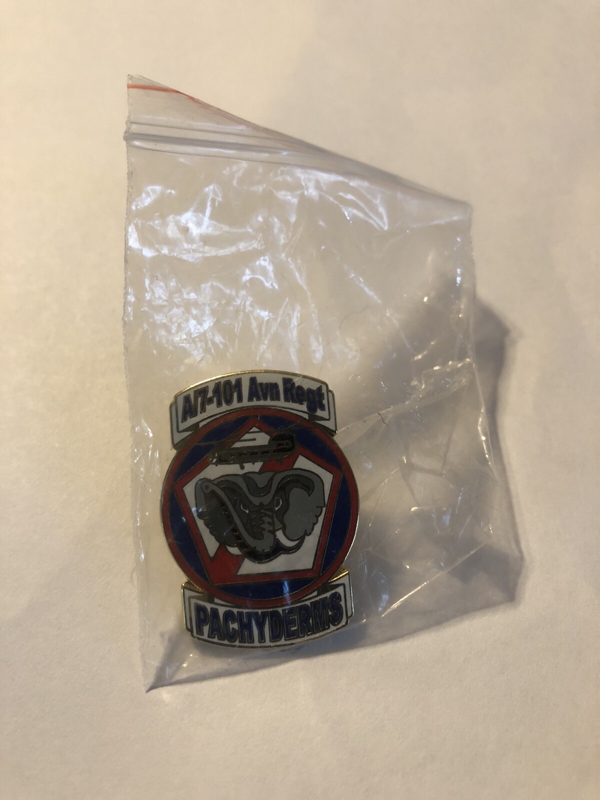 A/7-101 Avn Regt Pachyderms Lapel Pin