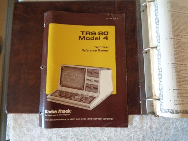 TRS - 80 Model 4 Technical Reference Manual - Catalog No. 26-2110 - Radio Shack