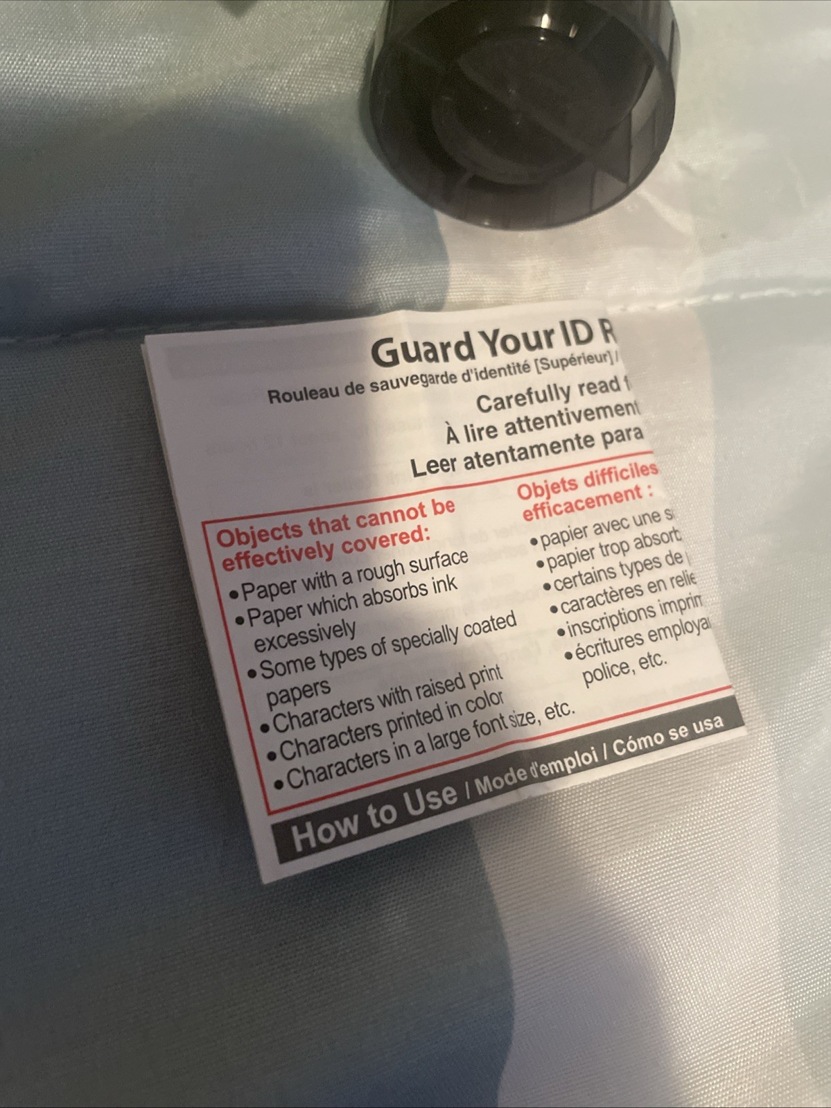 New Guard Your ID Roller Advanced X PLUS Green NIB