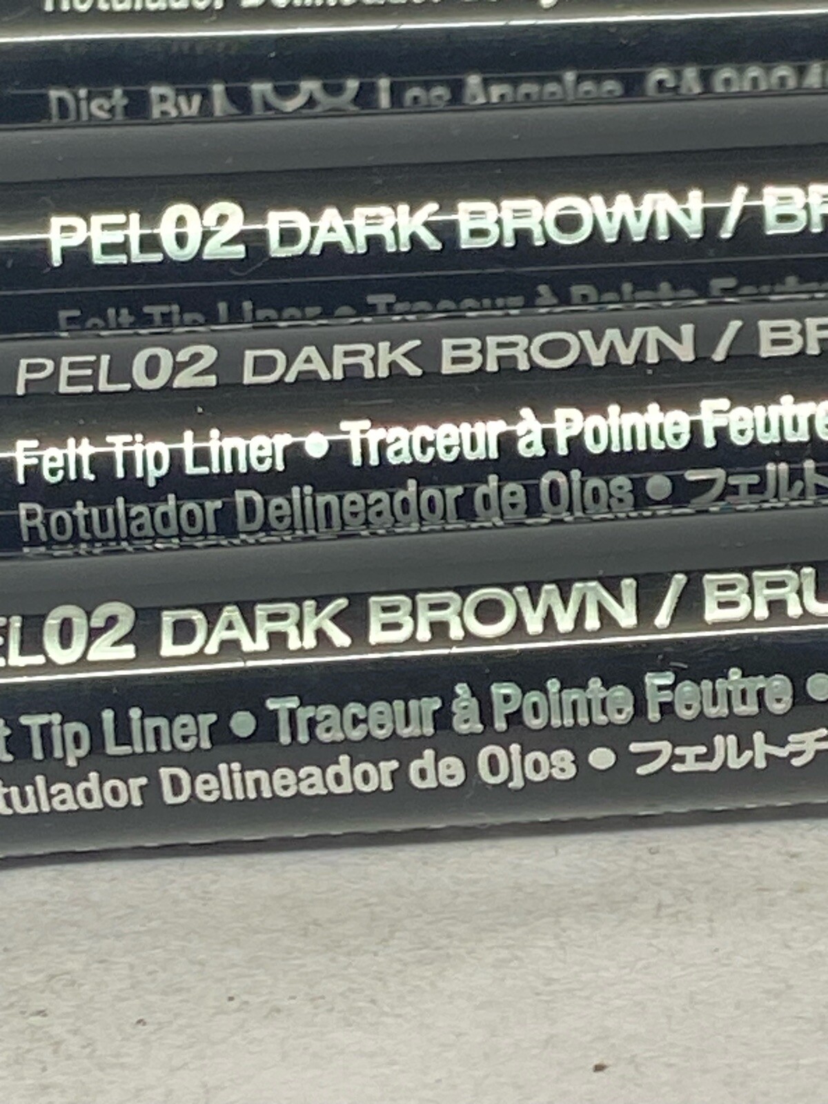 4 nyx felt tip liner pel02 dark brown