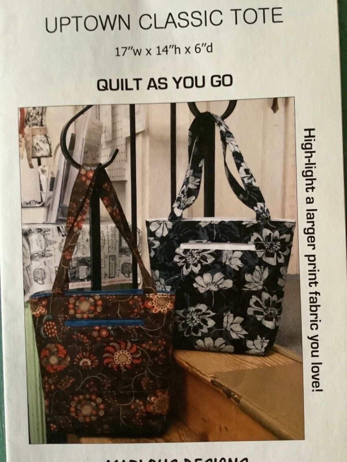 Uptown Classic Tote bag pattern