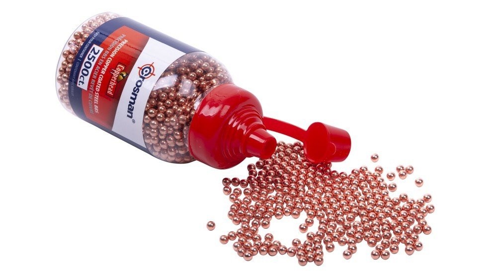 Crosman Copperhead Coated Steel Premium BB's 2,500 Bottle - 0747
