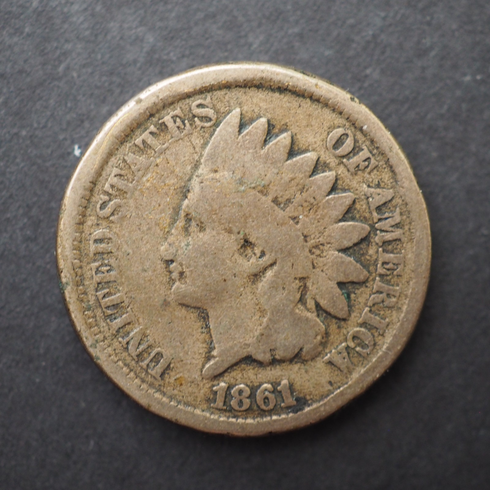 1861 INDIAN HEAD CENT - FREE SHIPPING! C4558