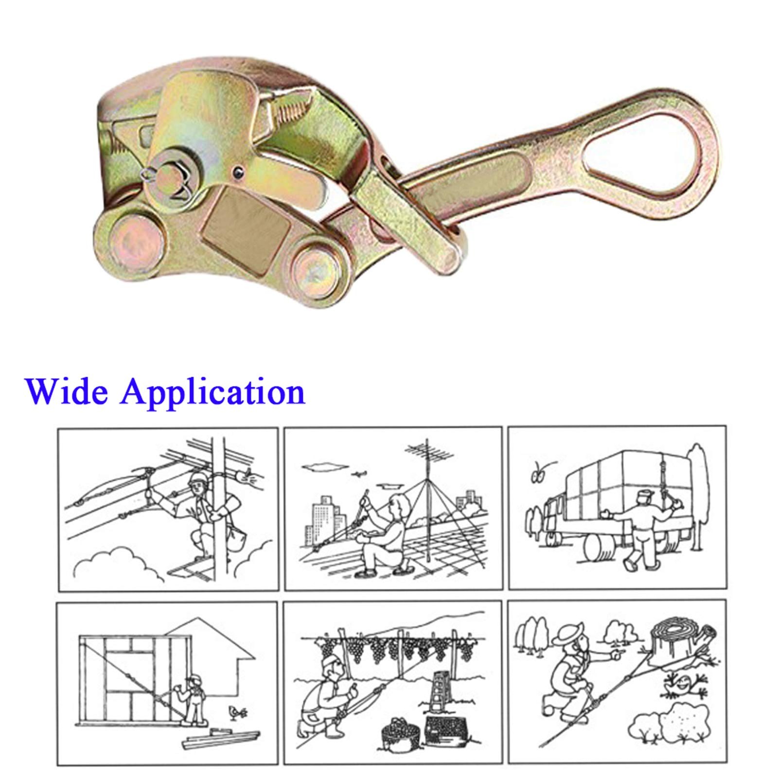 Wogoboo Cable Grip Wire Gripper Steel Puller Tool for 2T, copper