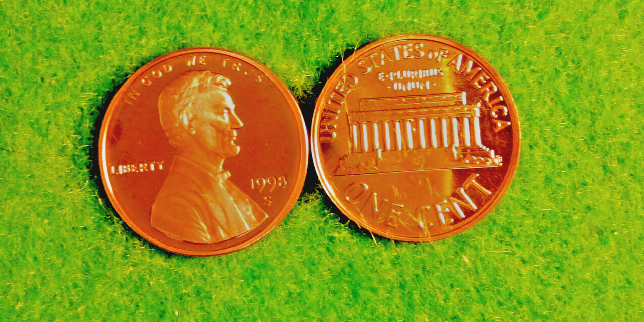 1998-  S  Gem   PROOF  Lincoln Memorial  Cent  Great Coin