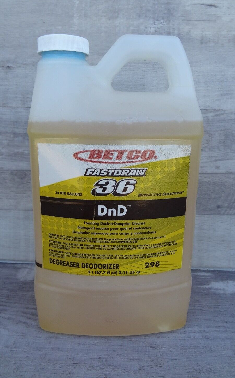 Betco Fastdraw 36 Foaming Dock-n-Dumpster Cleaner (2L) 34 RTU Gallons