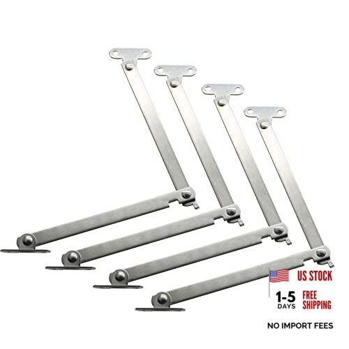 Jiozermi Packs Lid Support Hinge, 180 Degree Rotatable Hinge, 201 Stainless 4