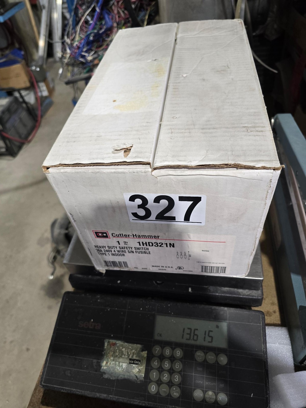 Cutler Hammer 1HD321N Heavy Duty Fusible Safety Switch 30 Amp 240 V