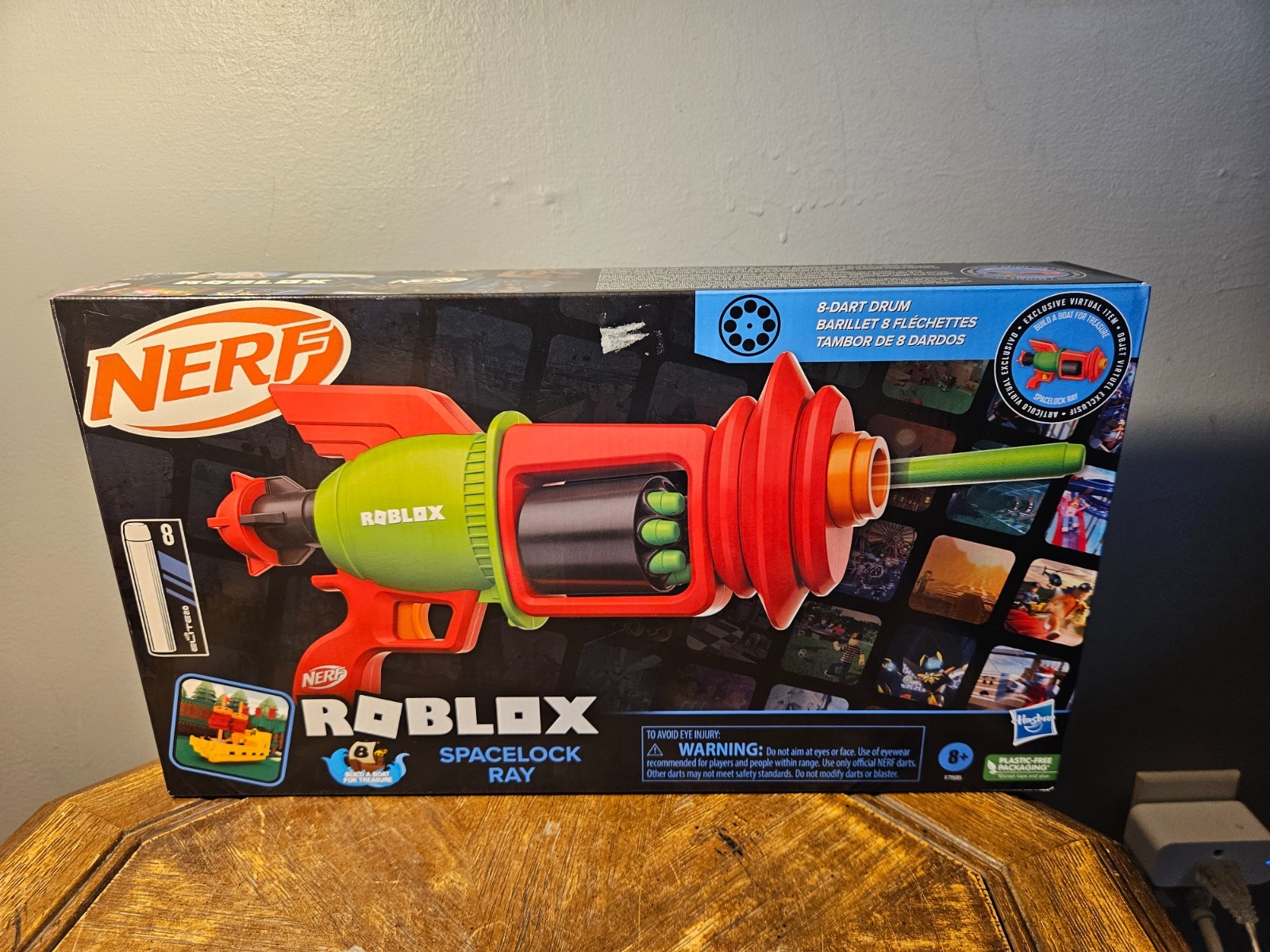 Nerf Roblox Spacelock Ray Blaster Gun NIB New In Box Hasbro F7595