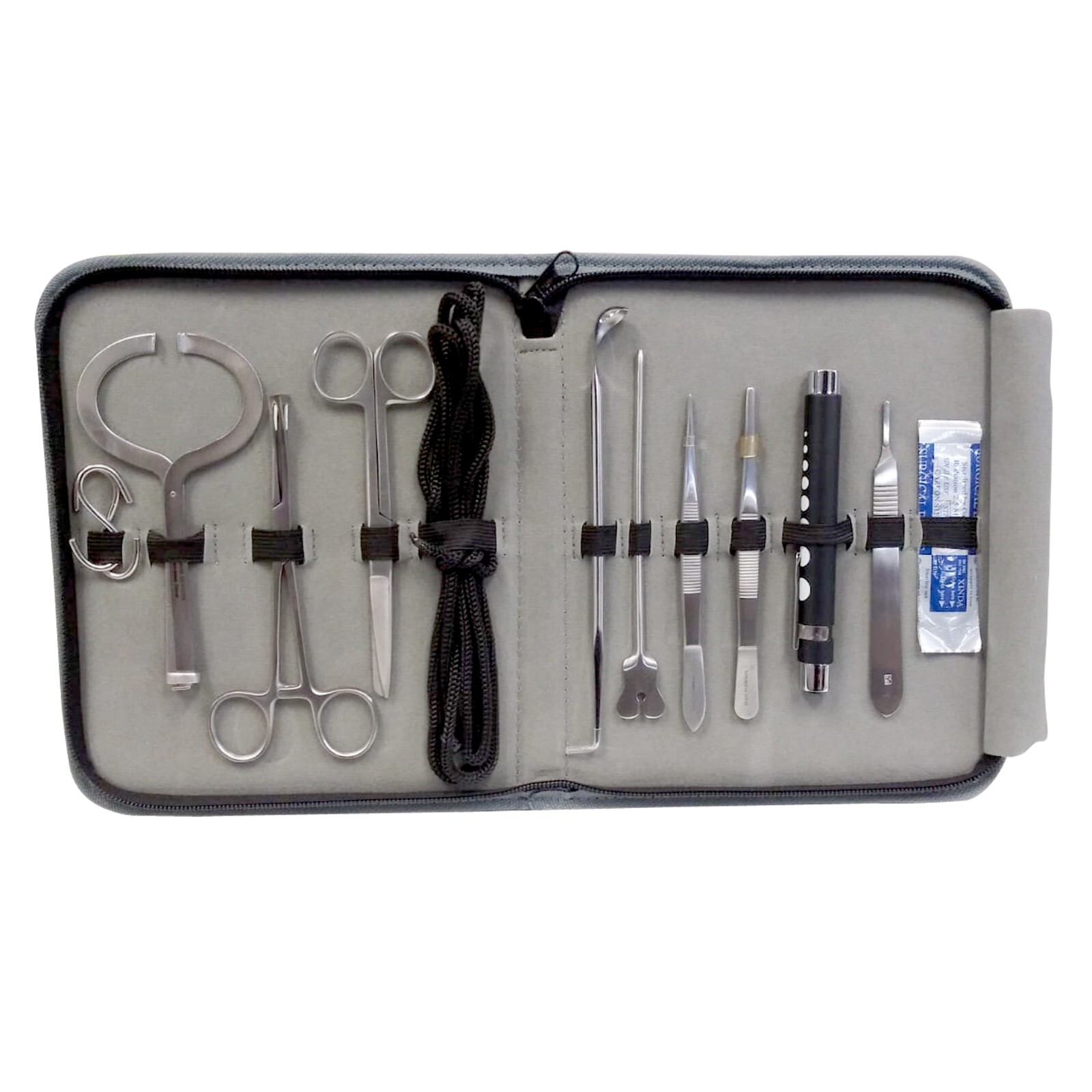Caponizing 17-Pices Kit Stainless Steel with Black Zipper Case