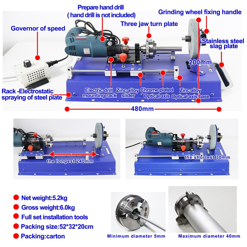 Small Metal Pipe Rod Multifunctional Processing Machine for Drawing Polishing