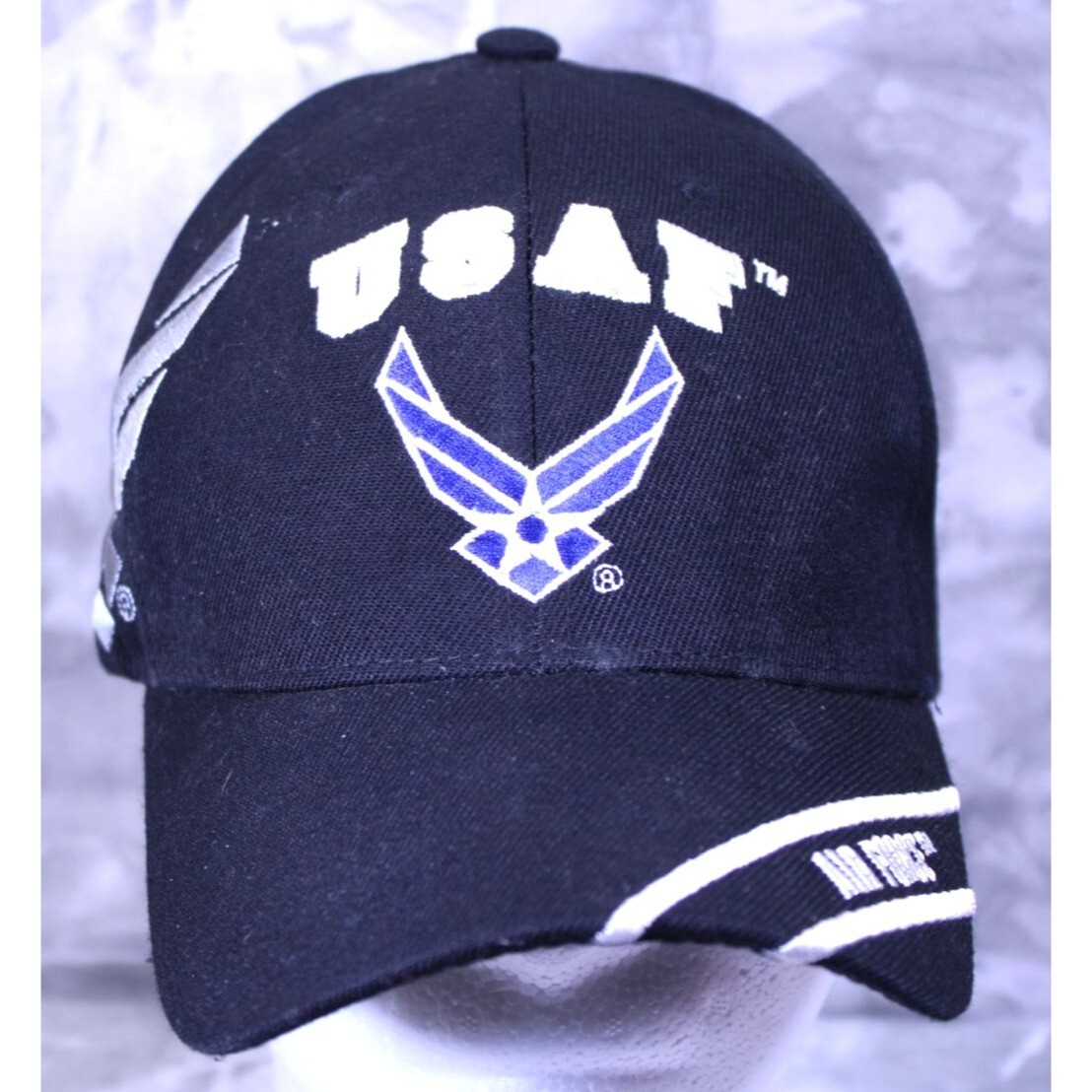 USAF United States Air Force Wings New Insignia w/ Air Force on Brim Strap Back