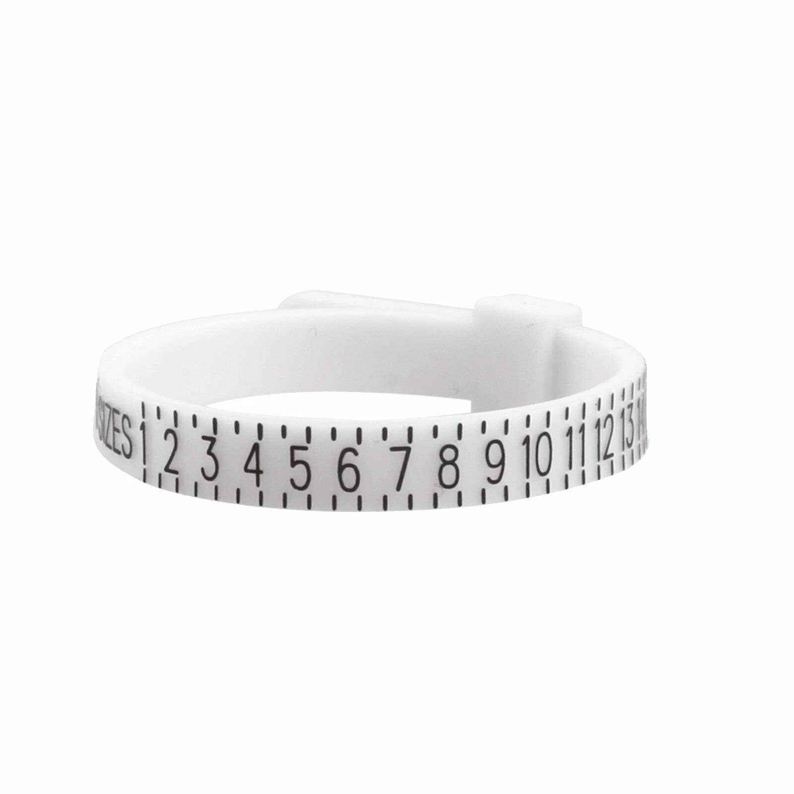 2PCS Ring Sizer Measure Tool Gauge Plastic Finger Sizing Finder Reusable 1-17