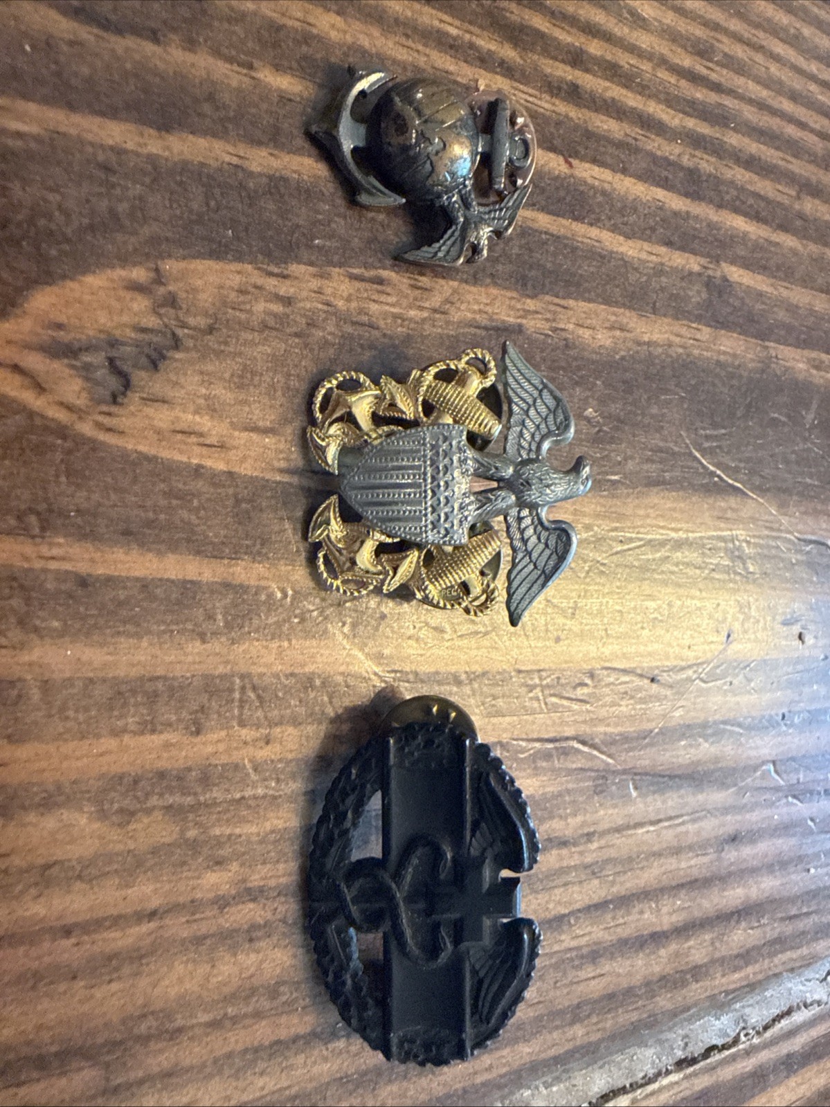 Lot Of 3 Vintage Military Pins