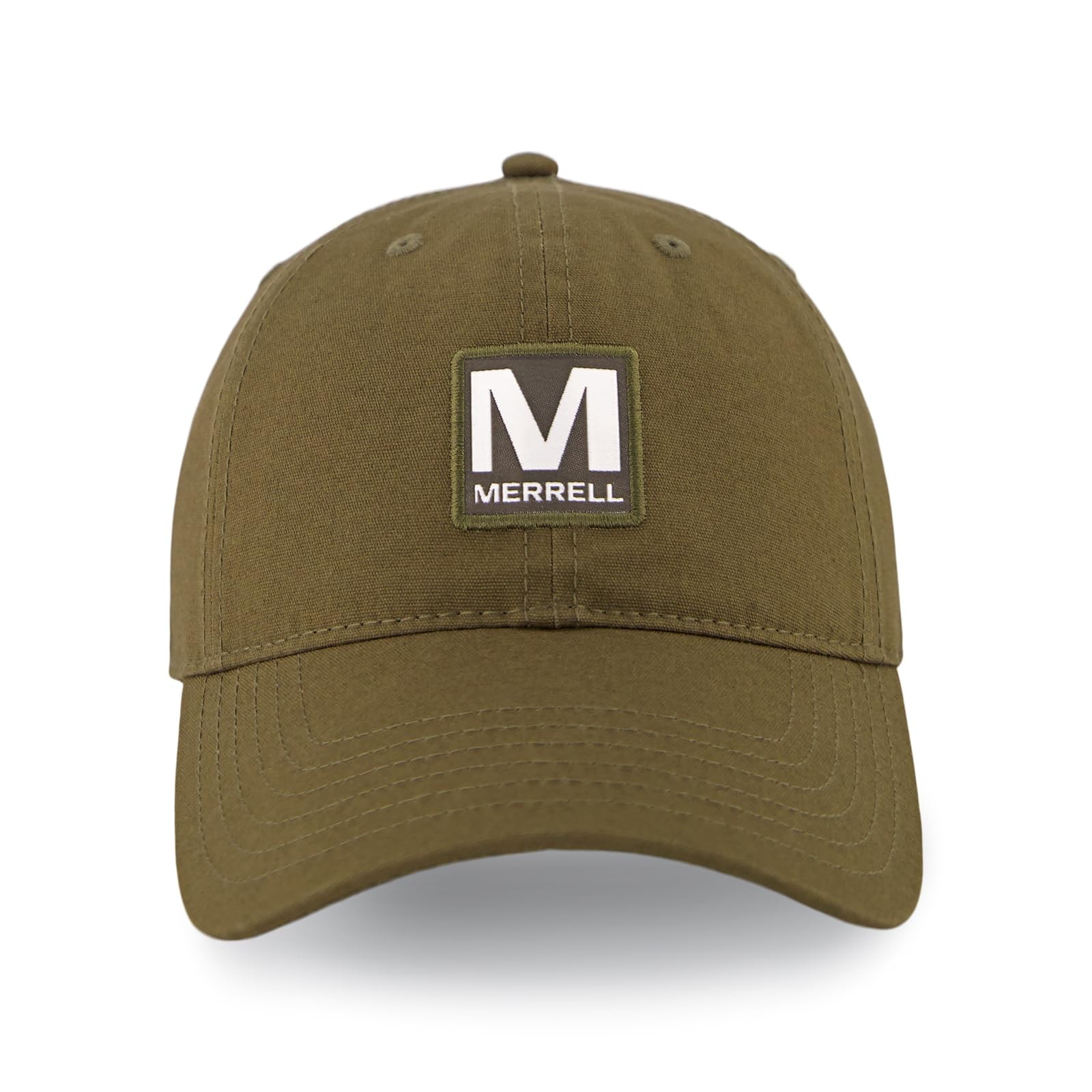 Merrell Patch Cotton Canvas Cap, Plastic Snapback & One Size, Iguana