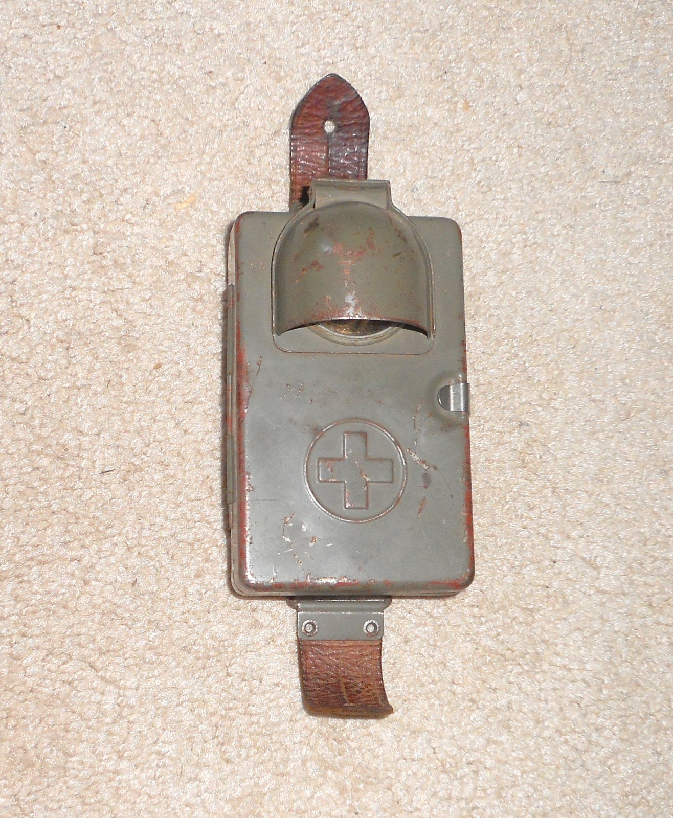 VINTAGE WW2 WWII REUGE 50 SWISS ARMY SIGNAL POCKET FLASH LIGHT TORCH LAMP LIGHT