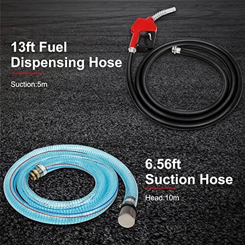 12v Dc 155w Automatic Electric Transfer Fuel Pump Meter Large Flow With Crocodil