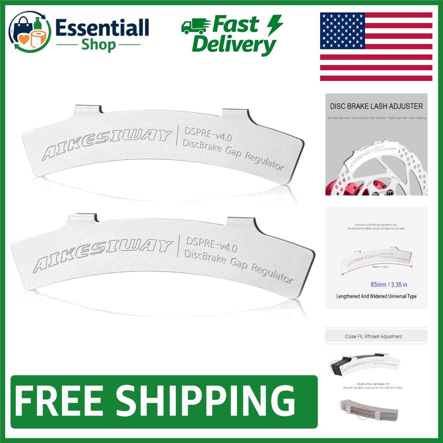 2pc Bike Disc Brake Alignment Tool - Precision Gap Regulators for Safe Riding