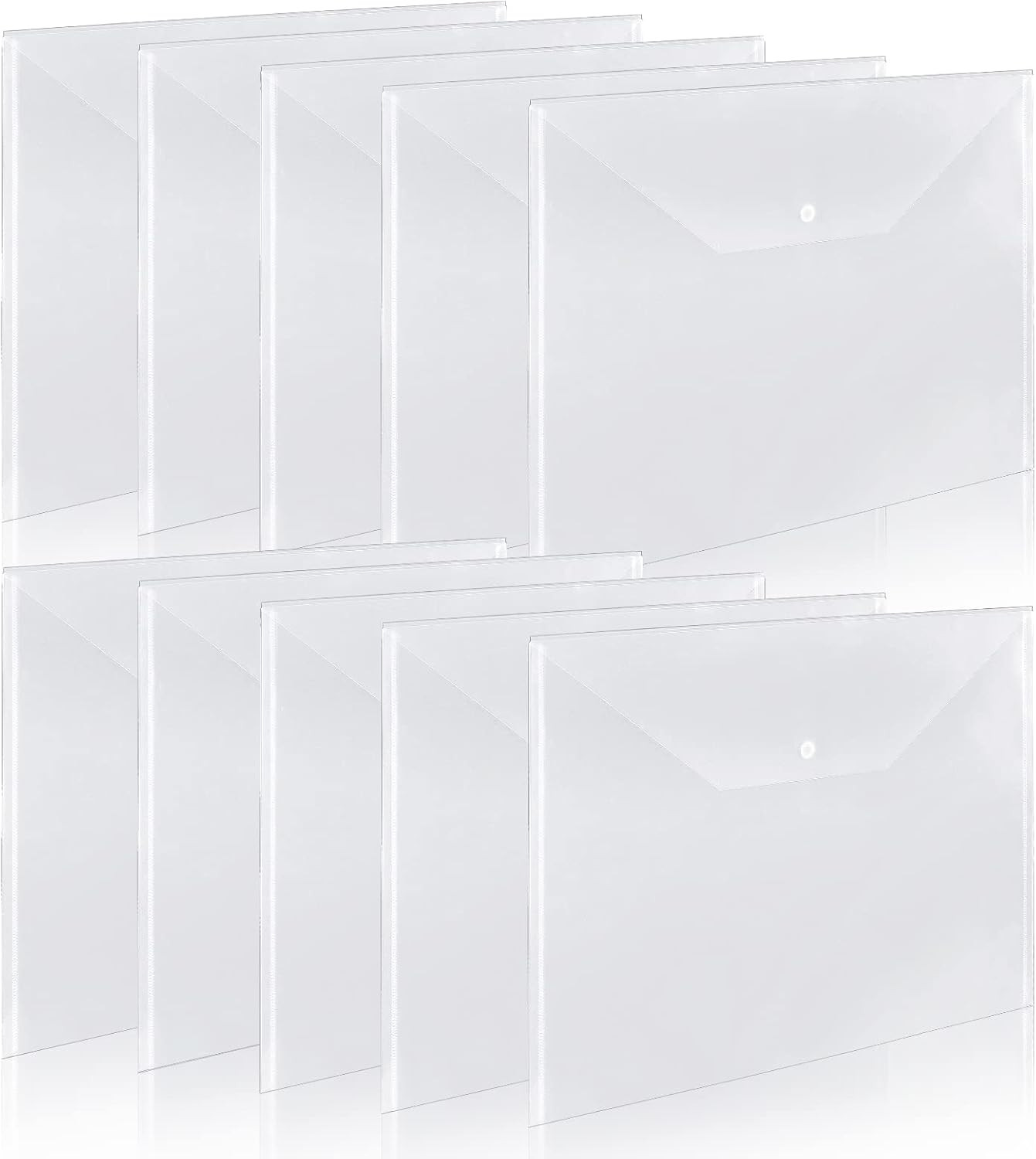 10 Pieces 11X17 Inch Tabloid Size Document Folder Organizers with Snap Closure C