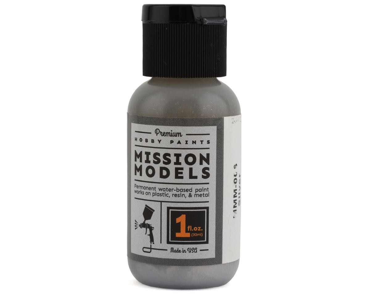 Mission Models Silver Acrylic Hobby Paint (1oz) [MIOMMM-006]