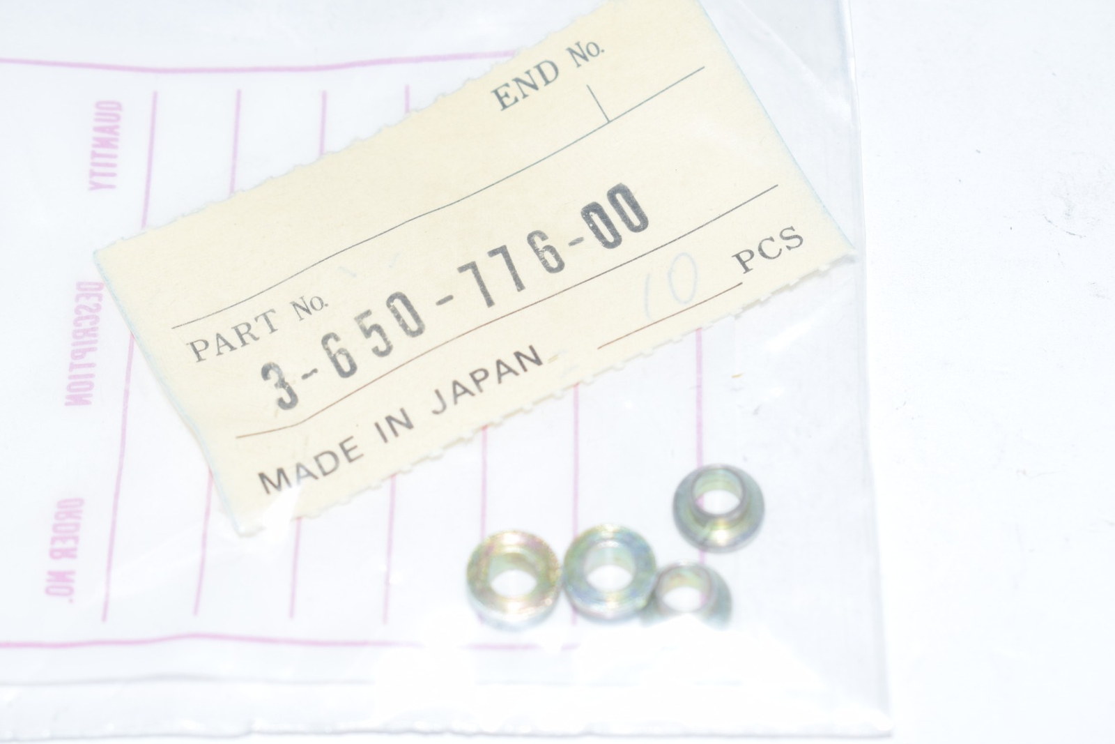 Pack of 4 NEW SONY PARTS 365077600 SLEEVE 3-650-776-00