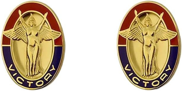 PAIR OF US ARMY 1ST INFANTRY DIVISION CREST DUI BADGE PIN