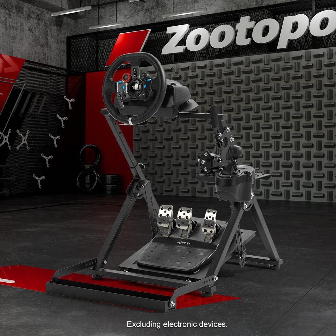 Zootopo Racing Wheel Stand Adjustable Angle And Height Fit For Logitech G920 G29