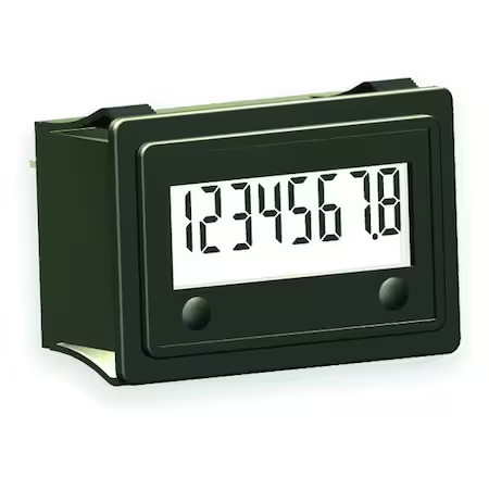 Trumeter 3410-5000 Hour Meter, Snap In Rectangular, Lcd