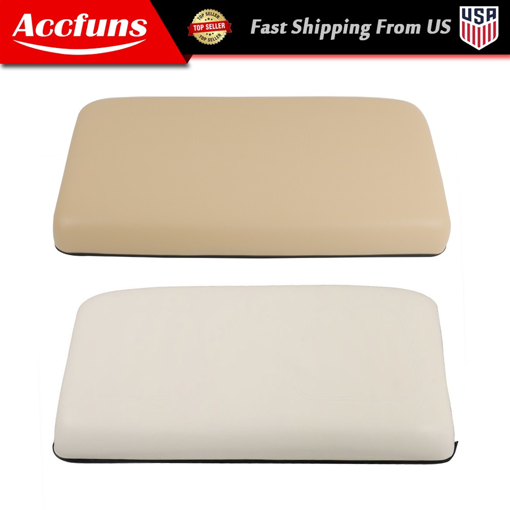 For Club Car DS 1981-2000.5 Golf Cart Seat Bottom Cushion Assembly Brown/White