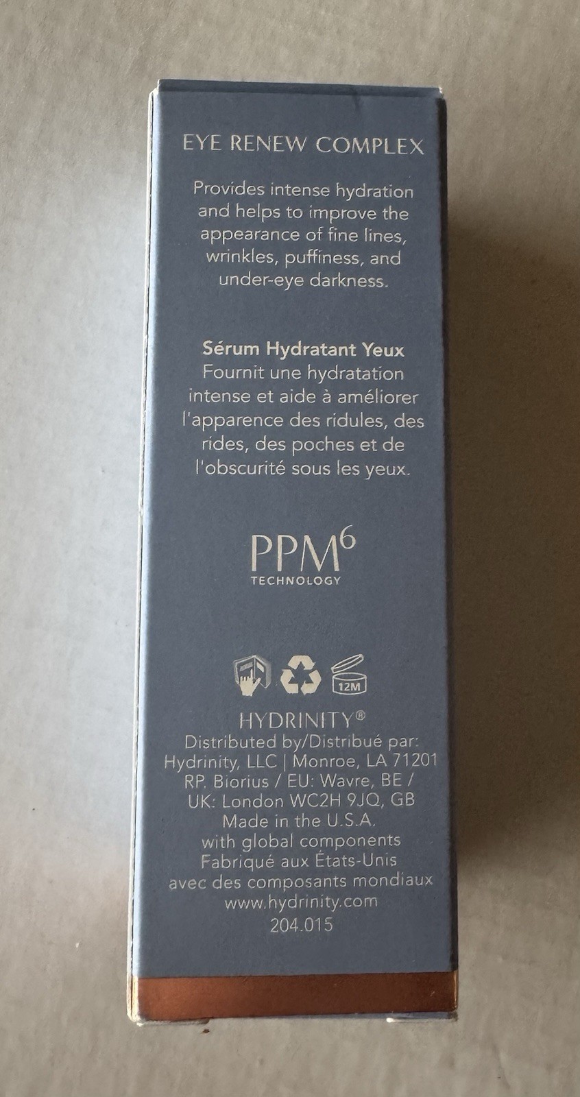 New Hydrinity Eye Renew Complex 0.5 Fl Oz