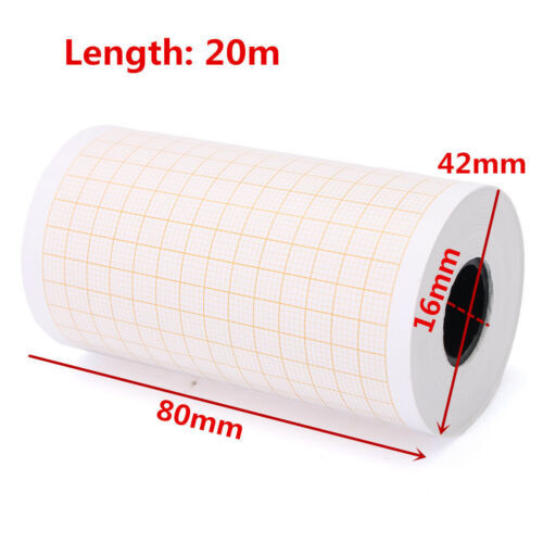 5Roll 80mm*20m,Recording Paper Thermal Printer paper for ECG EKG Machine ECG300G