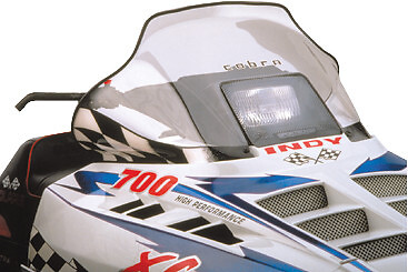 Cobra Windshield 14" Clear / Racer Graphics for 1988-1998 Polaris Indy