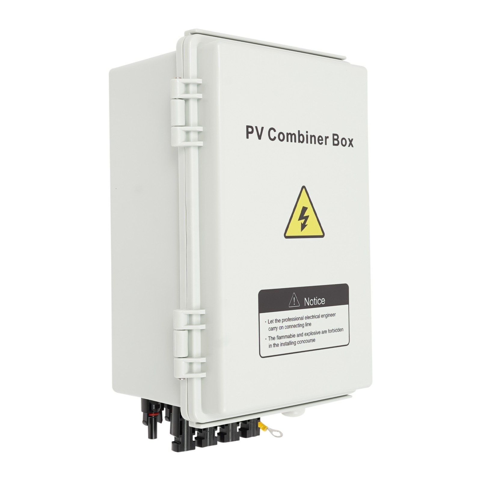Solar Combiner Box PV Combiner 63A Circuit Breaker 4-String For Solar Panel Kit