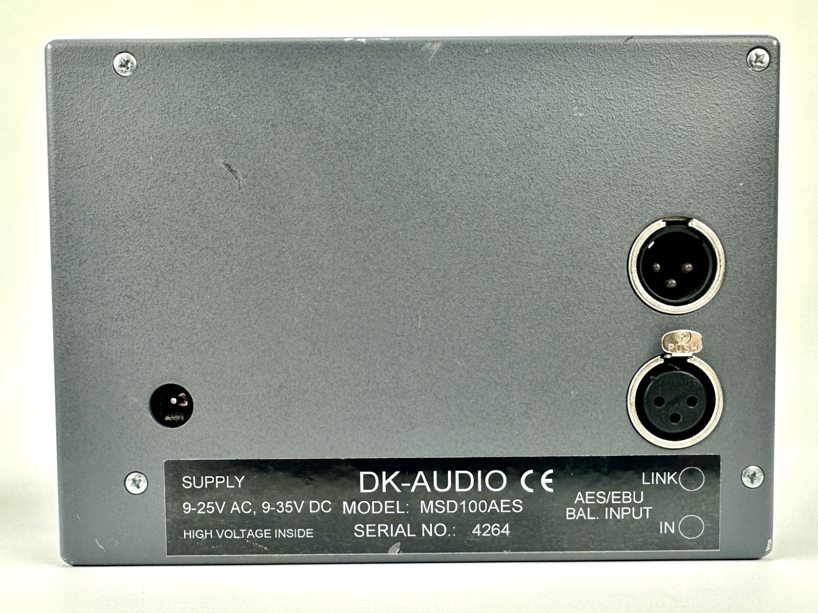 DK-Audio MSD100AES Master Stereo Displays (PPM/VU/meter scales)