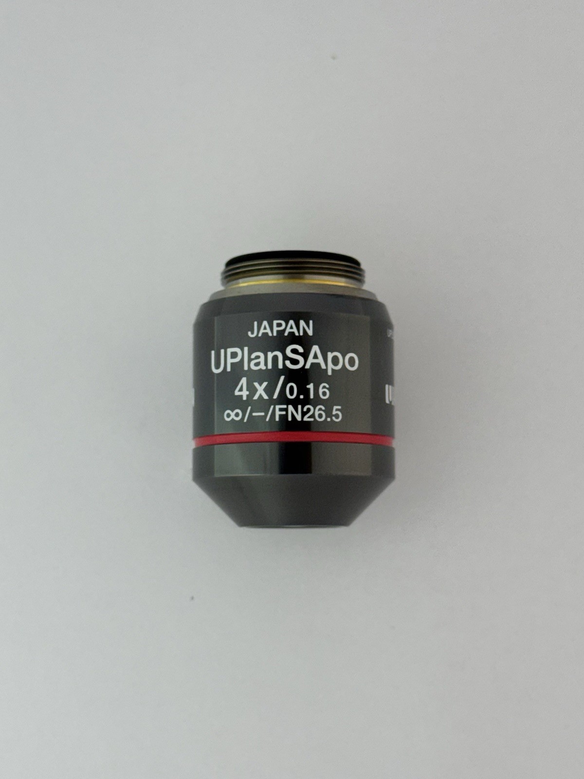 Olympus UPlanSApo 4x/0.16 ∞/- Microscope Objective Lens UIS2 -Read