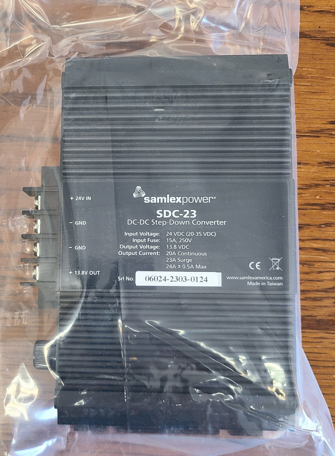 Samlexpower DC-DC Step-Down Converter SDC-23 - 24 VDC - 12 VDC