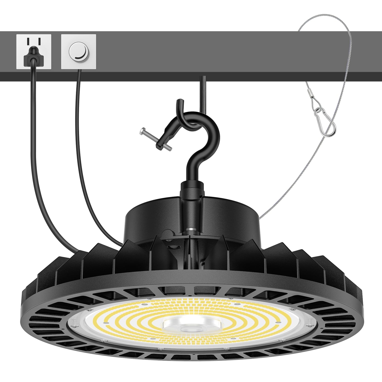 240W High Bay LED Shop Light Industrial Warehouse Factory Workshop Barn Light