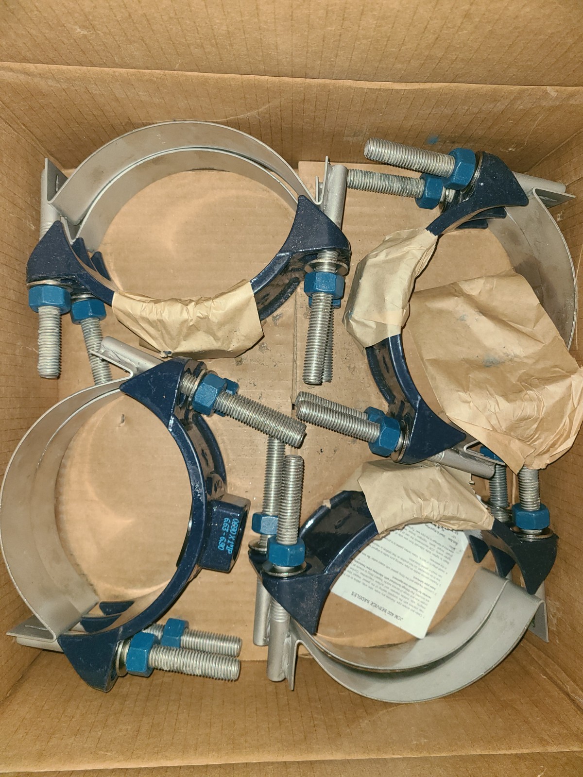JCM 6 x 1 SS 2 STRAP EPOXY SADDLE 406-0690X08IP--- NOS