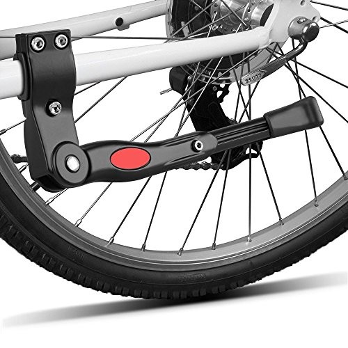 Adjustable Bicycle Kickstand, Bike Side Support Kick Stand for 22 Black-2 pack