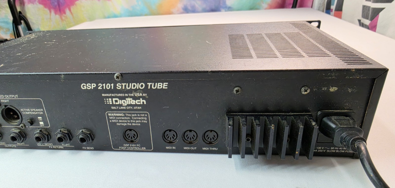 Digitech GSP-2101 Studio Tube Preamp Multi Effects Guitar Processor Black