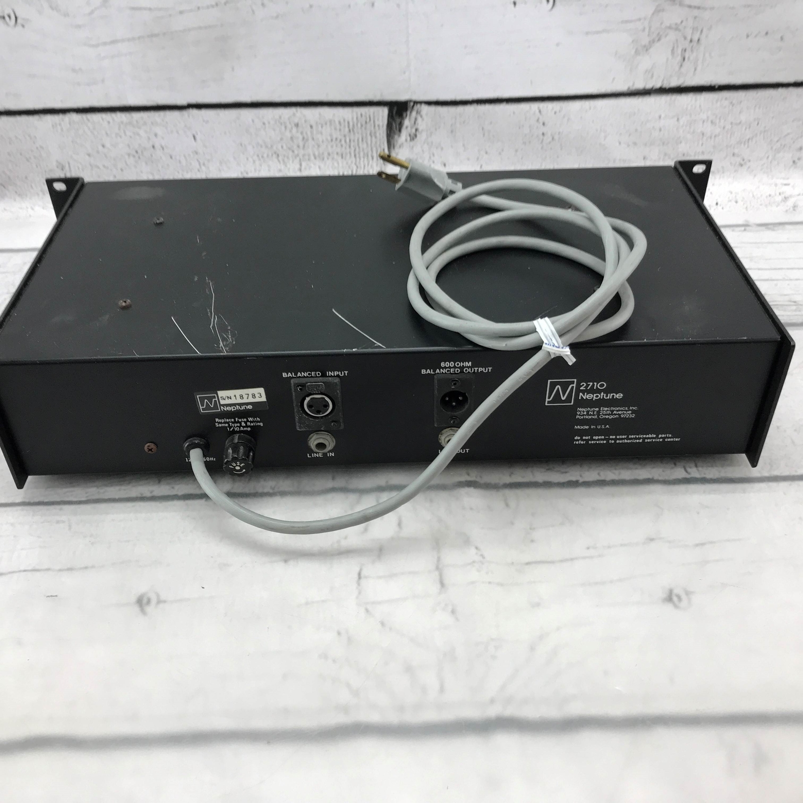 Neptune NEI 2710 Mono Graphic Equalizer Rack Mount One Third Octave Tested